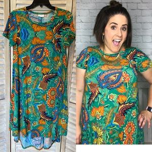 Lularoe Carly XS Bright Print like new